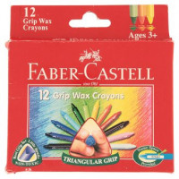 Voskovky Faber-Castell Wax Triangular Crayons - 12 barev