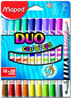 Otroški flomastri Maped Color'Peps Duo - 10 dvostranskih flomastrov