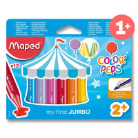 Wachsmalstifte Maped Wax JUMBO, 12 Farben