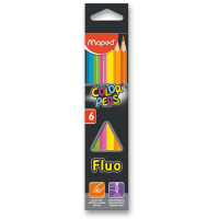 Buntstifte Maped Color´Peps Fluo - 6 Farben