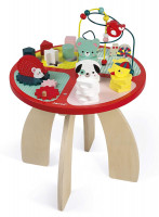Dřevěný hrací stolek s aktivitami - les