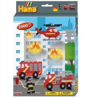 Hama Midi - Kleine Geschenkpackung - Feuerwehr (2000 Teile)