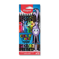 Pastelky Maped Color'Peps Monster - 12 farieb