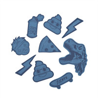 StickyRicky adesivi catarifrangenti coocazoo, blu