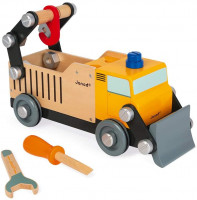 BricoKids – Avto iz lesa in set za sestavljanje – Tovornjak – 43 kosov