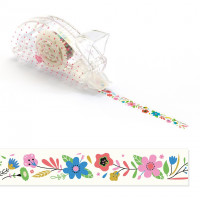 Dekoračná lepiaca páska - kvetiny