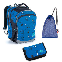 Set pre školáka Topgal COCO 21017 B SET MEDIUM - školská taška, vrecko na prezuvky, školský peračník