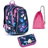 Set pre školáčku Topgal LYNN 21007 G SET MEDIUM - školská taška, vrecko na prezuvky, školský peračník