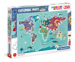 Puzzle Mapa světa - 250 ks