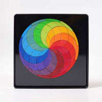 Grimm's - Magnetické puzzle - farebná špirála - 72 ks