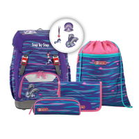 Školský ruksak Step by Step - 5-dielny set GRADE - Delfíny,  certifikát AGR