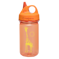 Detská fľaša na pitie  Nalgene Grip´n Gulp - Orange Girafee, 350 ml