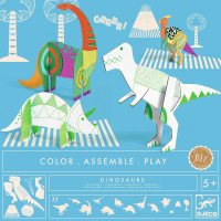 Colora, assembla e gioca - Dinosauri