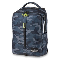 Školský batoh WALKER, Elite, Grey/Blue Camouflage