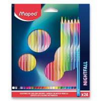 Pastelli Maped Color'Peps Nightfall, 24 colori