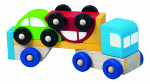LKW mit Spielzeugautos