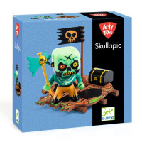 Arty Toys - pirát Skull s vorem a truhlou