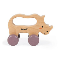 Leseni nosorog na kolesih