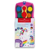 Vodene barvice Faber-Castell Connector Unicorn – 12 barv