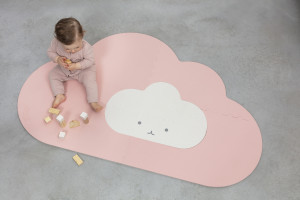 Igralna podloga Oblaček Playmat, svetlo rožnata – velikost S