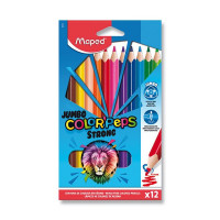 Pastelky Maped Color'Peps Strong Jumbo - 12 farieb