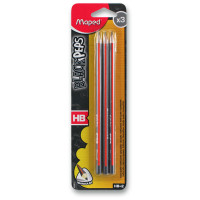 Ceruzka Maped Black´Peps – tvrdosť HB (3 ks v balení)
