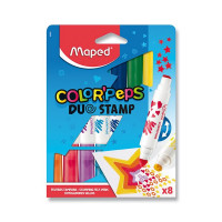 Fixy MAPED Color´Peps Duo Stamp oboustranné, 8 ks