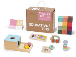 Sada naučných hraček pro miminka 7-12 měsíců - edukativní box