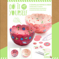 Vyrob si sám - papierové misky ružové
