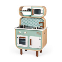 Dětská dřevěná oboustranná kuchyňka s pračkou - Reverso