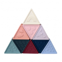 Blocchi triangolari Triblox, colori terra