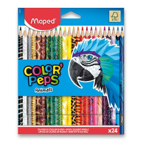 Pastelli Maped Color'Peps Animals - 24 colori