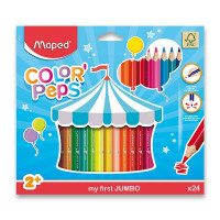 Pastelli Maped Color´Peps Jumbo - 24 colori
