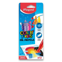Olejové pastely Maped Color´Peps - 12 farieb
