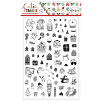 Pečiatky Aladine Cutie Stamps - Vianočné nevyhnutnosti, 74 ks