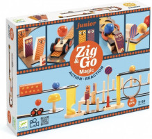 Dominová dráha - Zig & Go Junior - Magic - 42 ks - Sleva poškozený obal