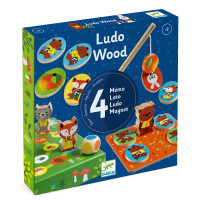 Set von 4 Spielen Ludo Wood