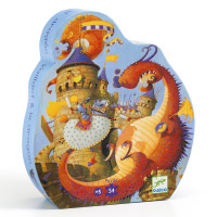 Puzzle - Cavaliere e drago - 54 pezzi