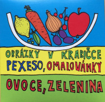 Pexeso - omalovánky - ovoce a zelenina