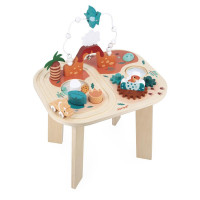 Lesena večnamenska miza z dejavnostmi - dinozaver