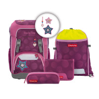 Školní batoh pro prvňáčky Step by Step GIANT 5dílný set, Glamour Star Astra, certifikát AGR