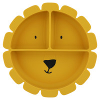 Dětský silikonový talíř s přísavkou Mr. Lion
