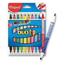 Pennarelli per bambini Maped Color'Peps Duo Tip - 10 colori