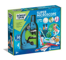 Laboratorio per bambini - Microscopio Super 1200x, 50 esperimenti