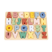 Holzpuzzle - bunte Alphabet