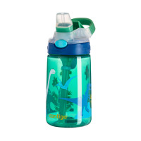 Kinderflasche Contigo Flip AUTOSPOUT, 420 ml - Jungle Green Dino