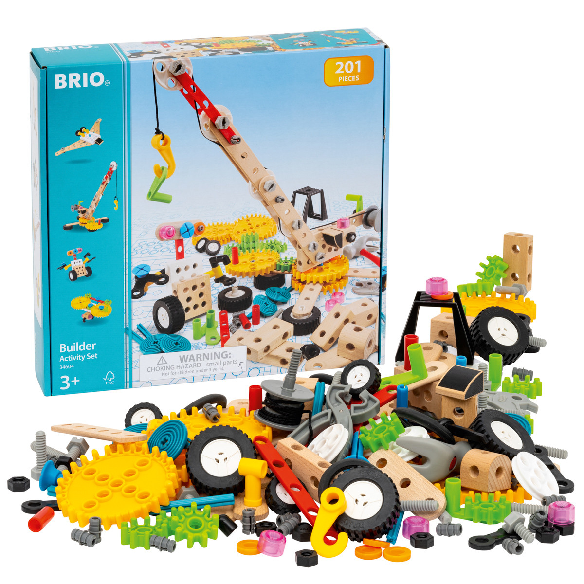 Brio Builder - Set di costruzioni 201 pezzi