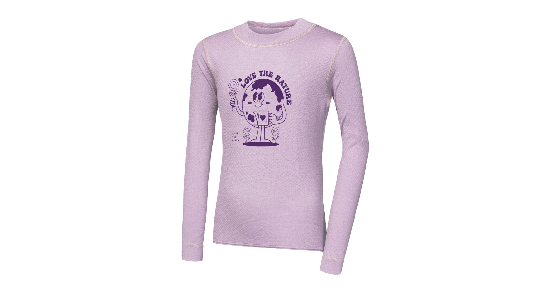 SENSOR MERINO DF PLANET dětské triko dl.rukáv mystic violet -120