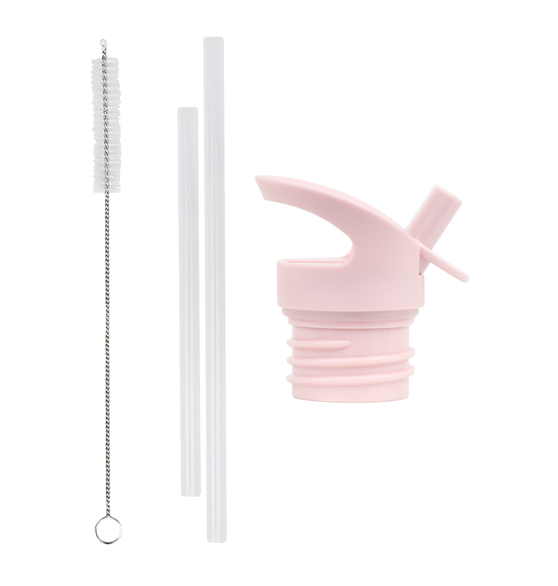 A Little Lovely Company - uzávěr, kartáček a brčko k nerezové lahvi – srdce