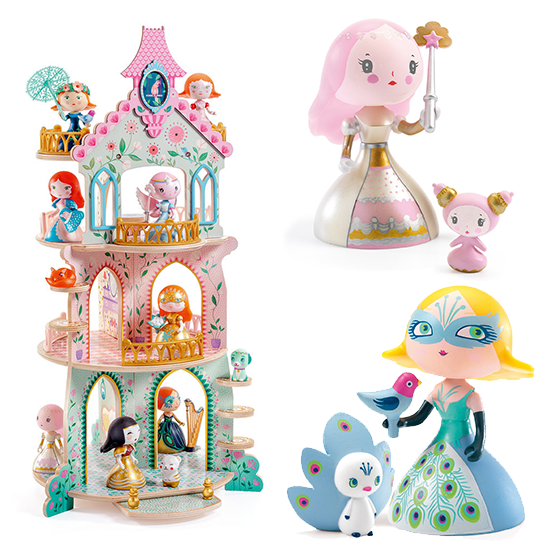 Arty Toys-Set - Prinzessinnen Candy & Columba & Prinzessinnen Turm